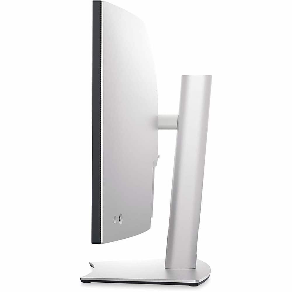 Left. Dell - UltraSharp 37.5" IPS LED Curved 60Hz Monitor (VGA, USB, HDMI, DVI) - Black, Silver.