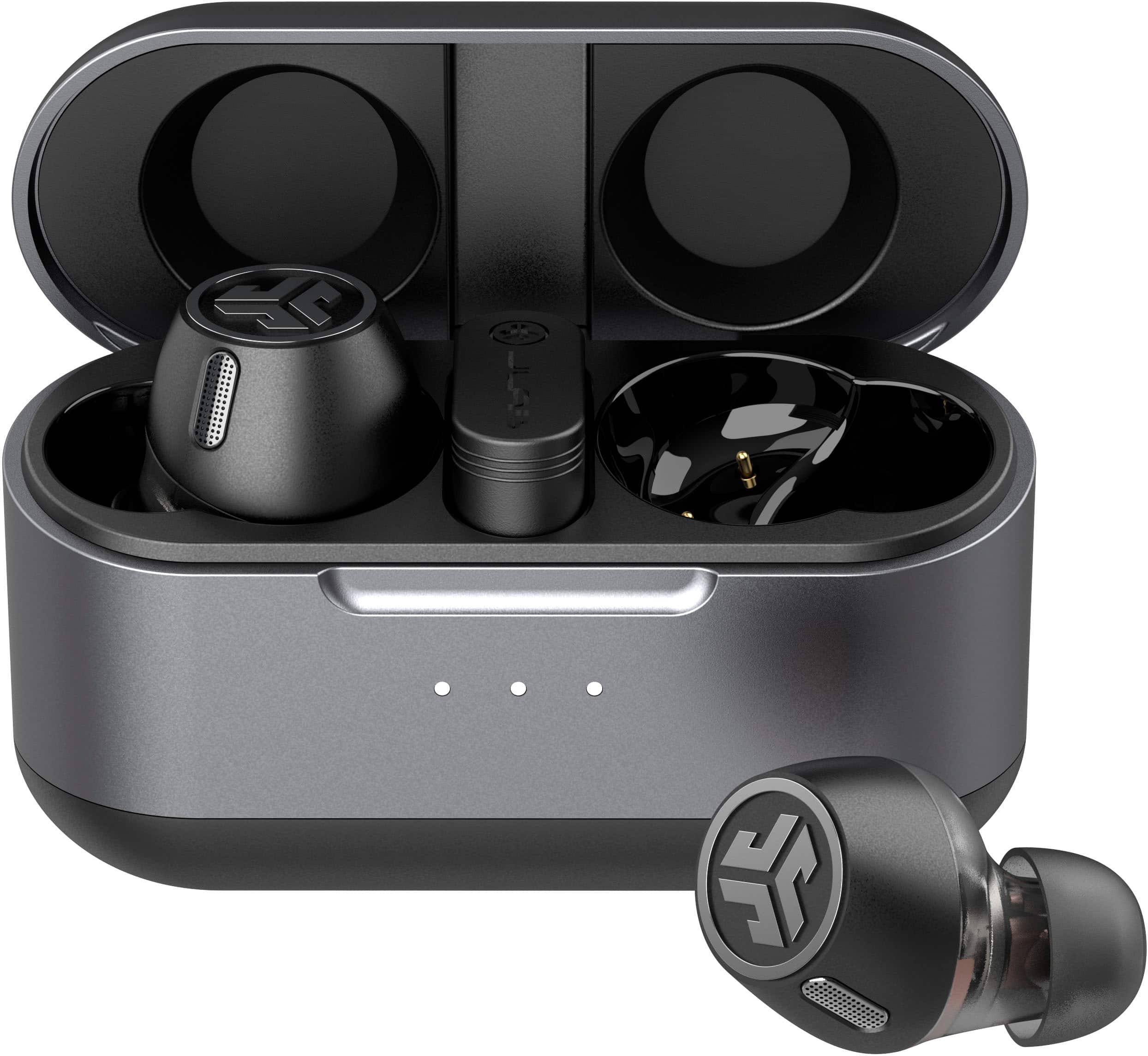 Front. JLab - Epic Lab Edition True Wireless Earbuds - Black.