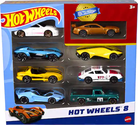 Front. Hot Wheels - 8-Pack Vehicles - Styles May Vary.