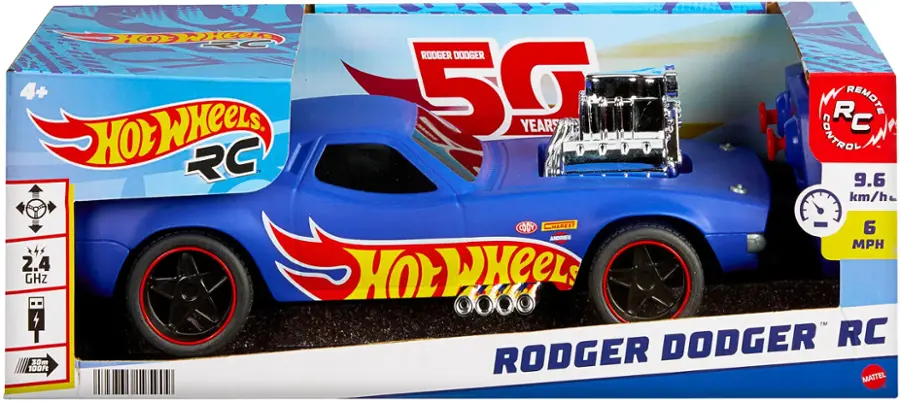 Alt View 14. Hot Wheels - Rodger Dodger 1:16 Scale R/C Vehicle.