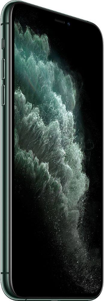 Alt View 12. Apple - Geek Squad Certified Refurbished iPhone 11 Pro Max with 64GB Memory Cell Phone (Unlocked) - Midnight Green.