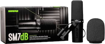 Shure SM7DB Podcast Microphone with Built in Preamp – XLR Outputs Shure SM7DB Podcast Microphone with Built in Preamp – XLR Outputs