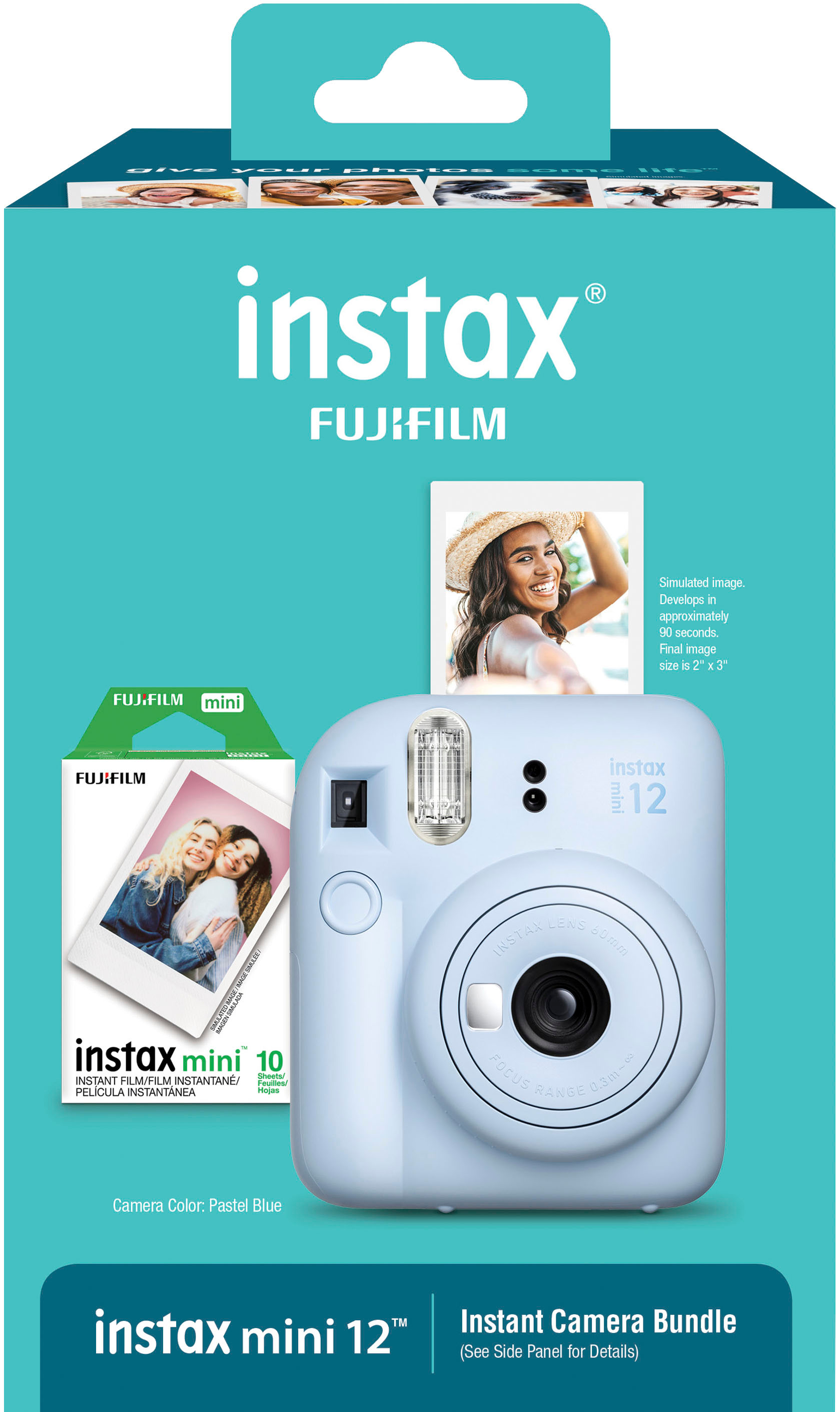 Fujifilm Instax Mini 12 Blue Holiday Bundle 2023