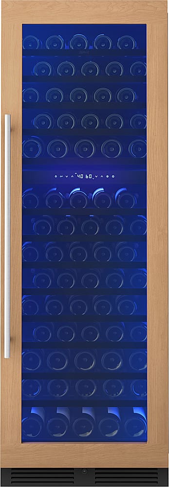 Front. Zephyr - Presrv 24 in. 132-Bottle Built-In/Freestanding Dual Zone Full Size Wine Cooler with Panel Ready Door - Panel Ready.