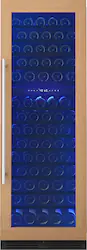 Zephyr - Presrv 24 in. 132-Bottle Built-In/Freestanding Dual Zone Full Size Wine Cooler with Panel Ready Door - Custom Panel Ready - Front_Zoom