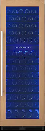 Front. Zephyr - Presrv 24 in. 132-Bottle Built-In/Freestanding Dual Zone Full Size Wine Cooler with Panel Ready Door - Panel Ready.
