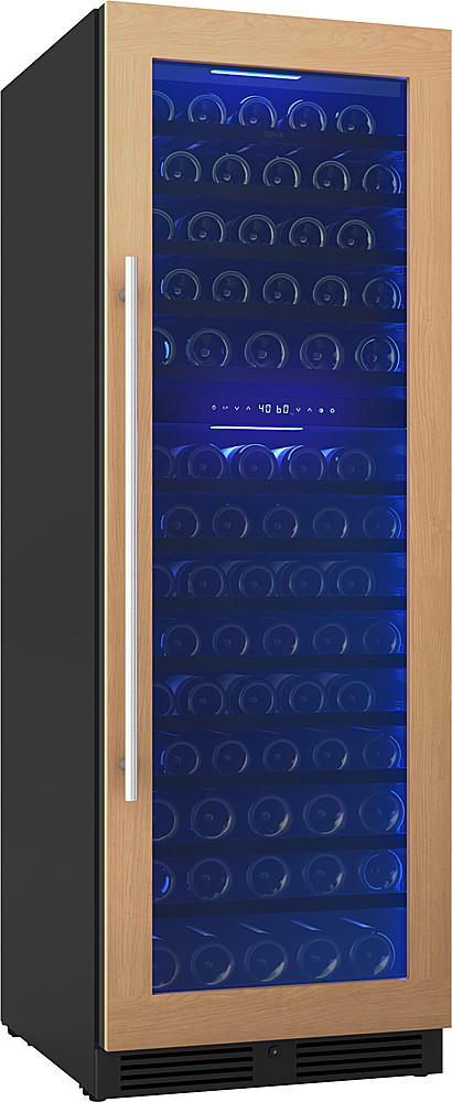 Zephyr Presrv 24 in. Door Built-In/Freestanding Wine Ready Cooler Buy Panel Size - Panel Zone Dual with Ready Custom 132-Bottle Best PRW24F02CPG Full