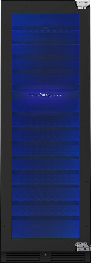 Left. Zephyr - Presrv 24 in. 132-Bottle Built-In/Freestanding Dual Zone Full Size  Wine Cooler with Panel Ready Door - Panel Ready.