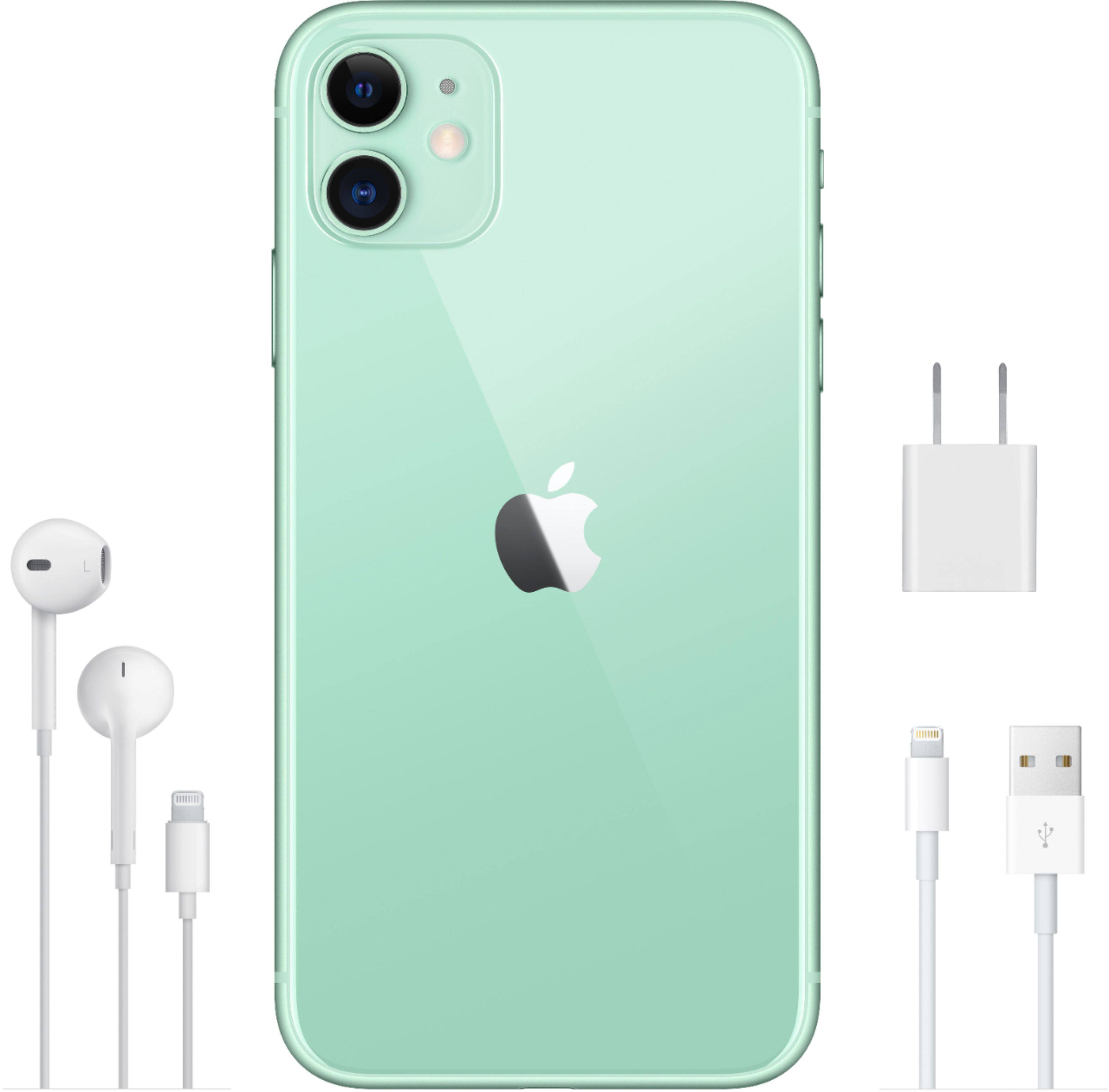 Alt View 16. Apple - Geek Squad Certified Refurbished iPhone 11 128GB - Green.