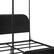 Alt View 14. Walker Edison - Modern Metal and Wood Canopy Queen Bedframe - Black.
