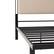 Alt View Zoom 15. Walker Edison - Traditional Metal Upholstered Queen Bedframe - Tan.