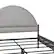 Alt View 14. Walker Edison - Modern Upholstered Curved-Headboard Queen Bedframe - Grey.