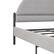 Alt View 15. Walker Edison - Modern Upholstered Curved-Headboard Queen Bedframe - Grey.