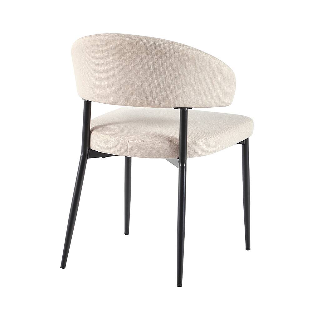 Best Buy Walker Edison Modern Curved Back Upholstered Dining Chair (2