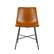 Angle. Walker Edison - Dining Chair with Metal X Base (2-PIece Set) - Whiskey Brown.