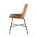 Alt View 31. Walker Edison - Dining Chair with Metal X Base (2-PIece Set) - Whiskey Brown.