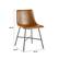 Alt View 39. Walker Edison - Dining Chair with Metal X Base (2-PIece Set) - Whiskey Brown.