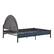 Alt View Zoom 24. Walker Edison - Modern Upholstered Curved-Headboard Queen Bedframe - Blue.