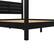 Alt View 13. Walker Edison - Minimalist Solid Wood Canopy King Bedframe - Black.