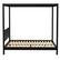 Alt View 31. Walker Edison - Minimalist Solid Wood Canopy King Bedframe - Black.