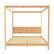Front. Walker Edison - Minimalist Solid Wood Canopy King Bedframe - Natural Pine.