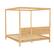 Alt View 24. Walker Edison - Minimalist Solid Wood Canopy King Bedframe - Natural Pine.