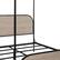 Alt View 14. Walker Edison - Modern Metal and Wood Canopy Queen Bedframe - Smoked Oak.