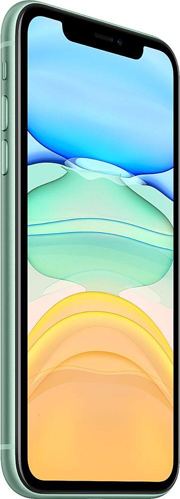 Alt View 12. Apple - Geek Squad Certified Refurbished iPhone 11 with 64GB Memory Cell Phone (Unlocked) - Green.