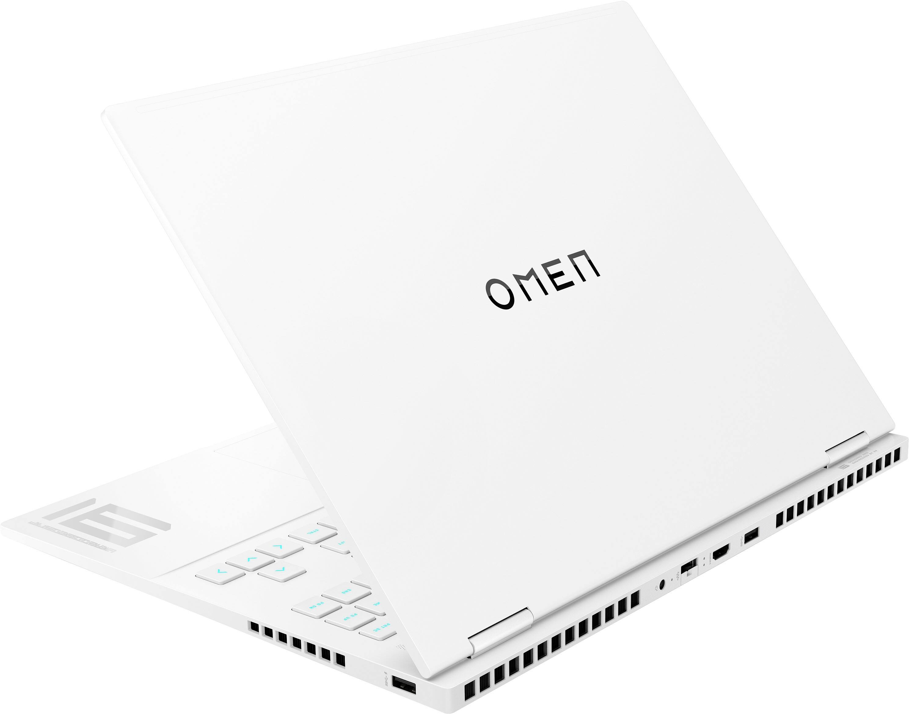 Alt View 3. HP OMEN - Transcend 16" Wide Quad XGA Gaming Laptop - Intel Core i9-14900HX - 16GB DDR5 Memory - NVIDIA GeForce RTX 4070 - 1TB SSD - Ceramic White.