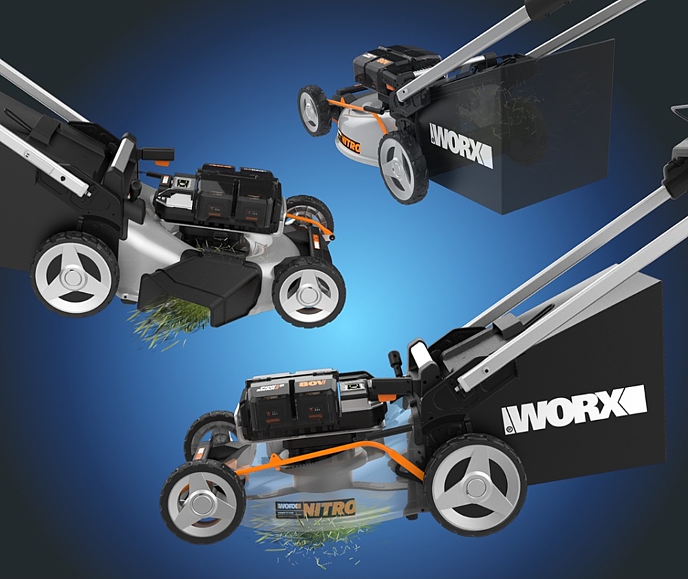 Worx Nitro WG761 80V Cordless 21 Self-Propelled Lawn Mower, 4 Batteries -  Sam's Club