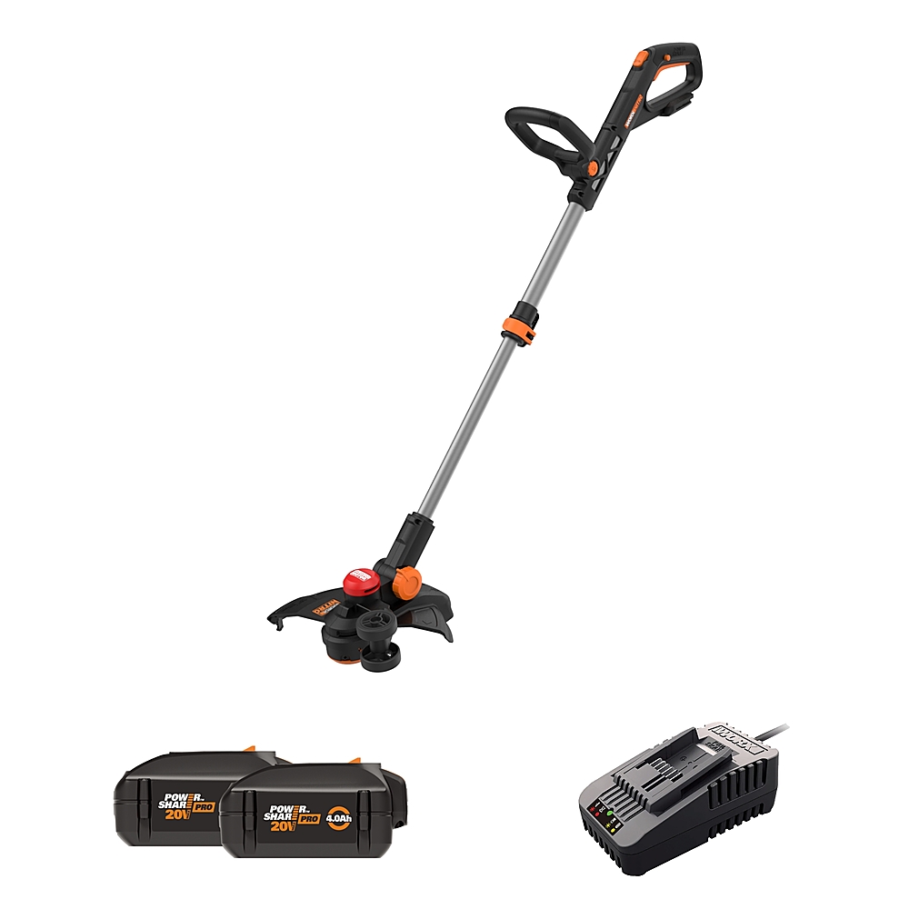 WORX Power Share 20-volt Cordless Battery String Trimmer and Leaf Blower  Combo Kit (Battery & Charger Included)