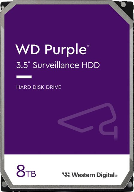 Front Zoom. WD - Purple Surveillance 8TB Internal Hard Drive.