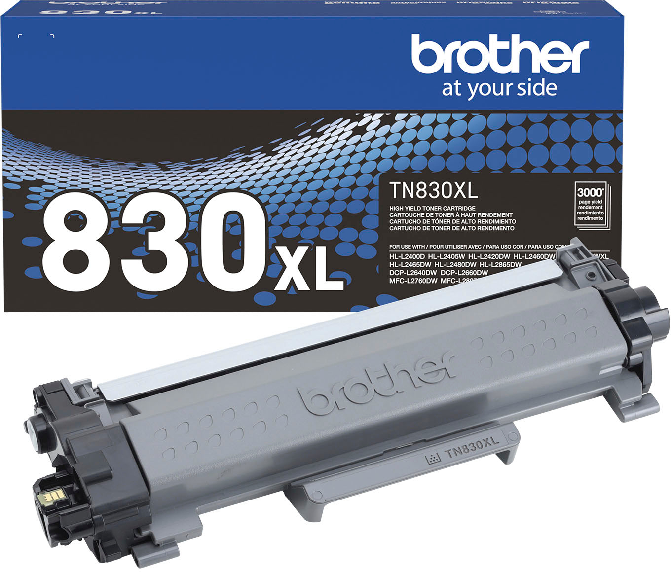Brother - TN830XL High-Yield Toner Cartridge - Black