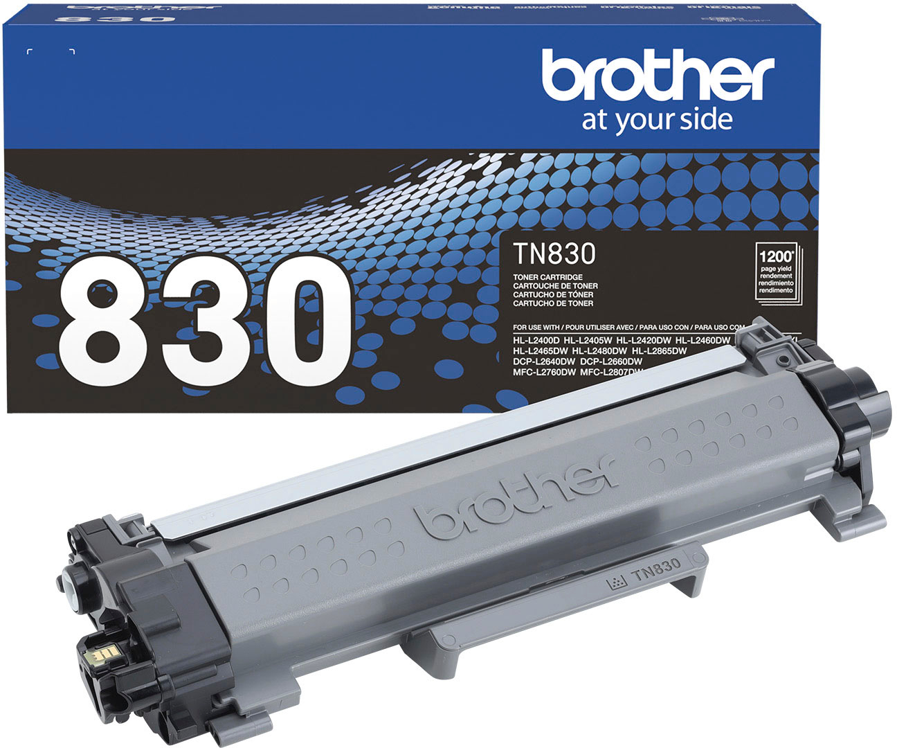Brother TN830 Standard-Yield Toner Cartridge Black TN-830 - Best Buy