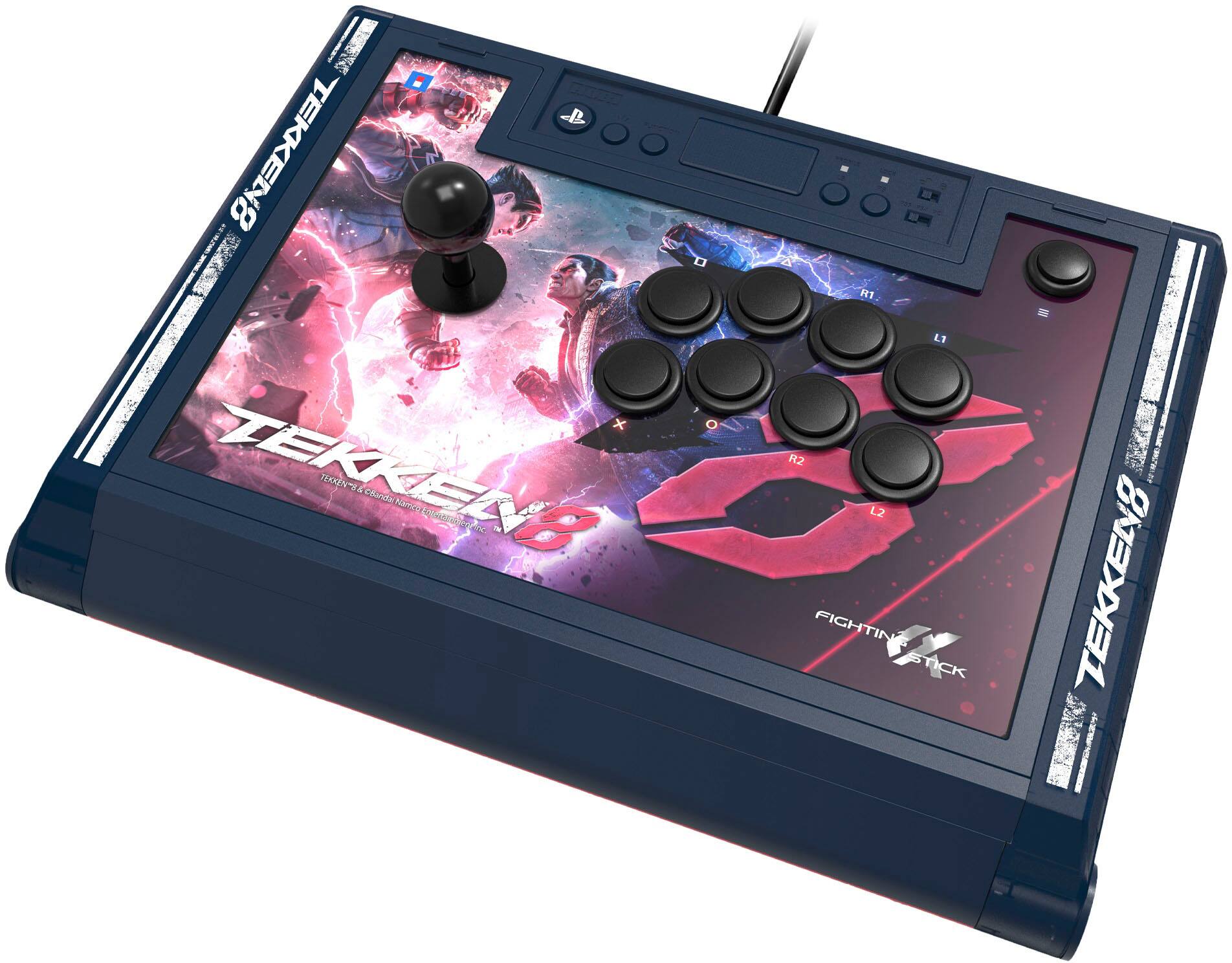 Front. Hori - PS5 Fighting Stick Alpha - Tekken 8.