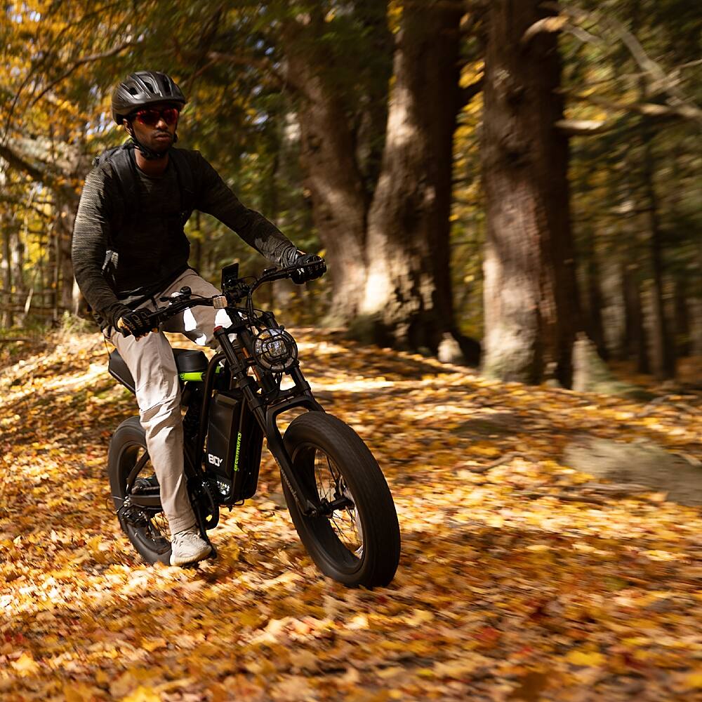 Alt View 29. Greenworks - 80V 20" Venture Series Fat Tire Utility EBike w/ 22mi Max Op. Rang & 20mph Max Speed w/4.0 Ah Battery and Charger - Black.