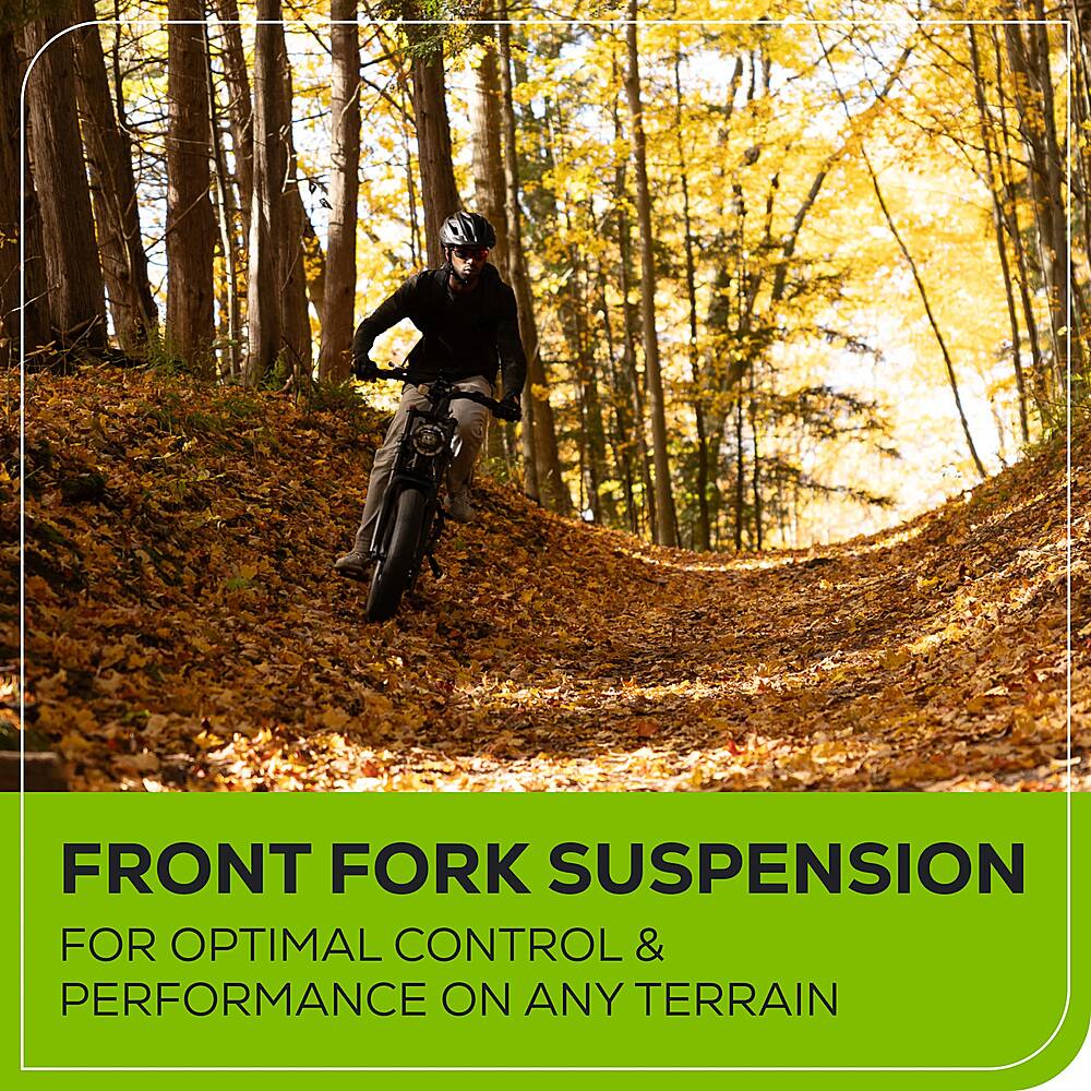 Alt View 18. Greenworks - 80V 20" Venture Series Fat Tire Utility EBike w/ 22mi Max Op. Rang & 20mph Max Speed w/4.0 Ah Battery and Charger - Black.