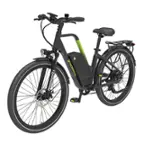 Front. Greenworks - 80V 27.5" Venture Series Commuter EBike w/ 22mi. Max Op. Range & 22mph Max Speed (Battery & Charger not included) - Black.