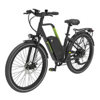 Greenworks - 80V 27.5" Venture Series Commuter EBike w/ 22mi. Max Op. Range & 22mph Max Speed (Battery & Charger not included) - Black - Front_Zoom
