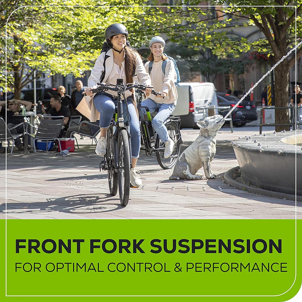 Alt View 18. Greenworks - 80V 27.5" Venture Series Commuter EBike w/ 22mi. Max Op. Range & 22mph Max Speed (Battery & Charger not included) - Black.