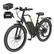 Front. Greenworks - 80V 27.5" Venture Series Commuter EBike w/ 22mi. Max Op. Range & 22mph Max Speed w/ 4.0Ah Battery & Charger - Black.