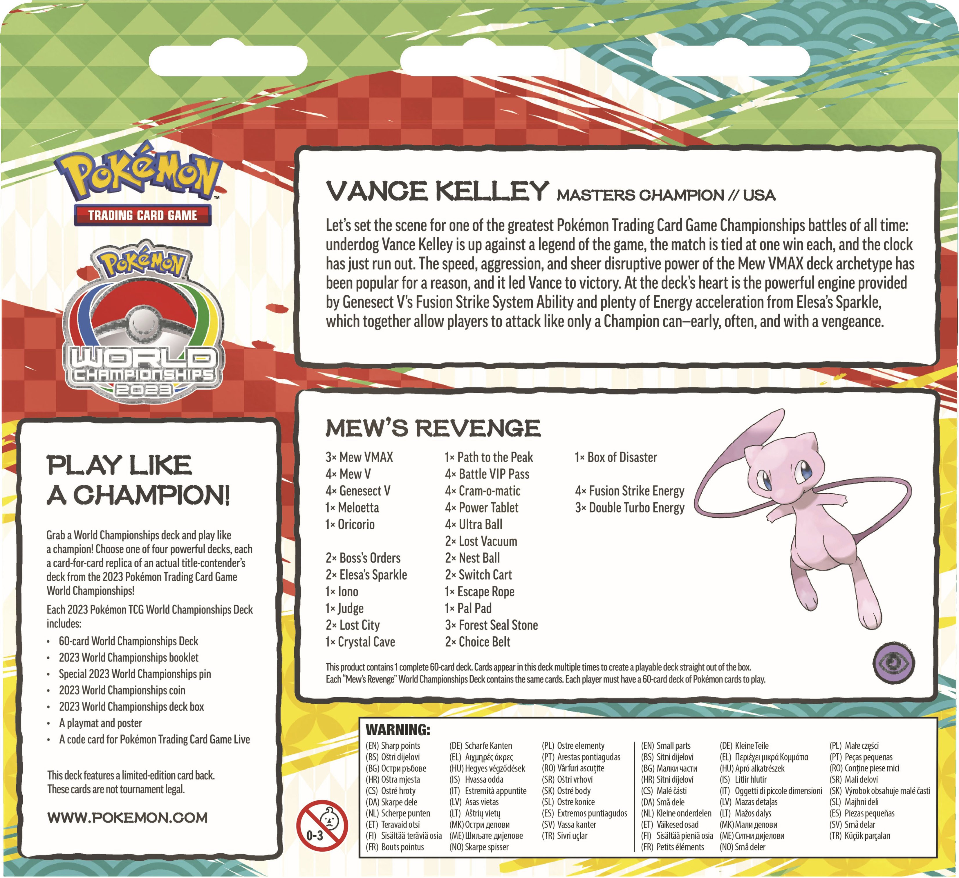 Pokémon Trading Card Game: 2022 Pokemon World Championships Deck Styles May  Vary 290-87220 - Best Buy