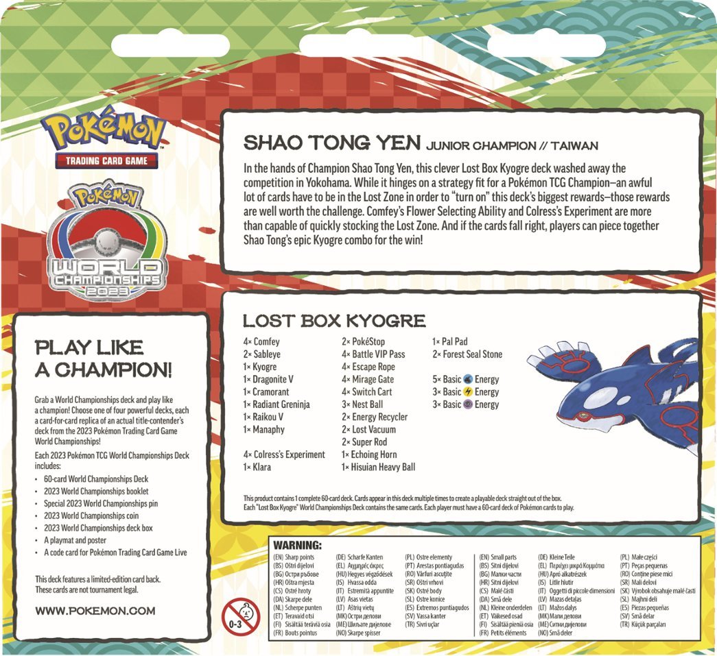 Zoom in on Alt View Zoom 20. Pokémon TCG: 2023 Pokémon TCG World Championships Deck - Styles May Vary.