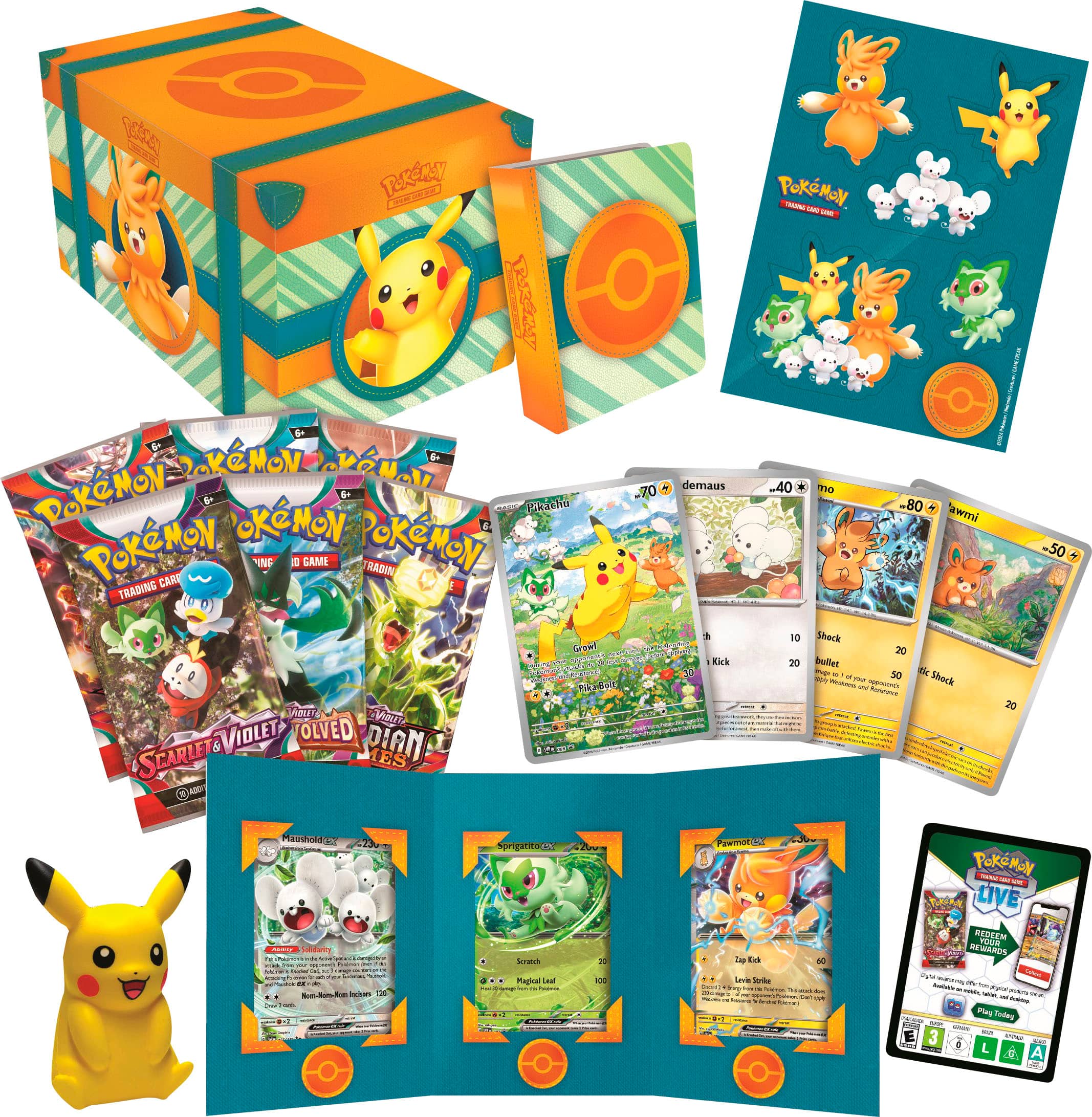 Alt View 13. Pokémon - Pokémon TCG: Paldea Adventure Chest.