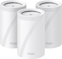 TP-Link - BE10000 Whole Home Mesh Wi-Fi 7 System (3-Pack) - White - Front_Zoom