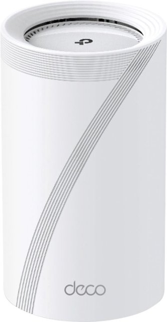 Front. TP-Link - BE10000 Whole Home Mesh Wi-Fi 7 System - White.