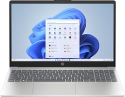 HP - 15.6" Touch-Screen Laptop - AMD Ryzen 5 - 8GB Memory - 512GB SDD - Natural Silver - Front_Zoom