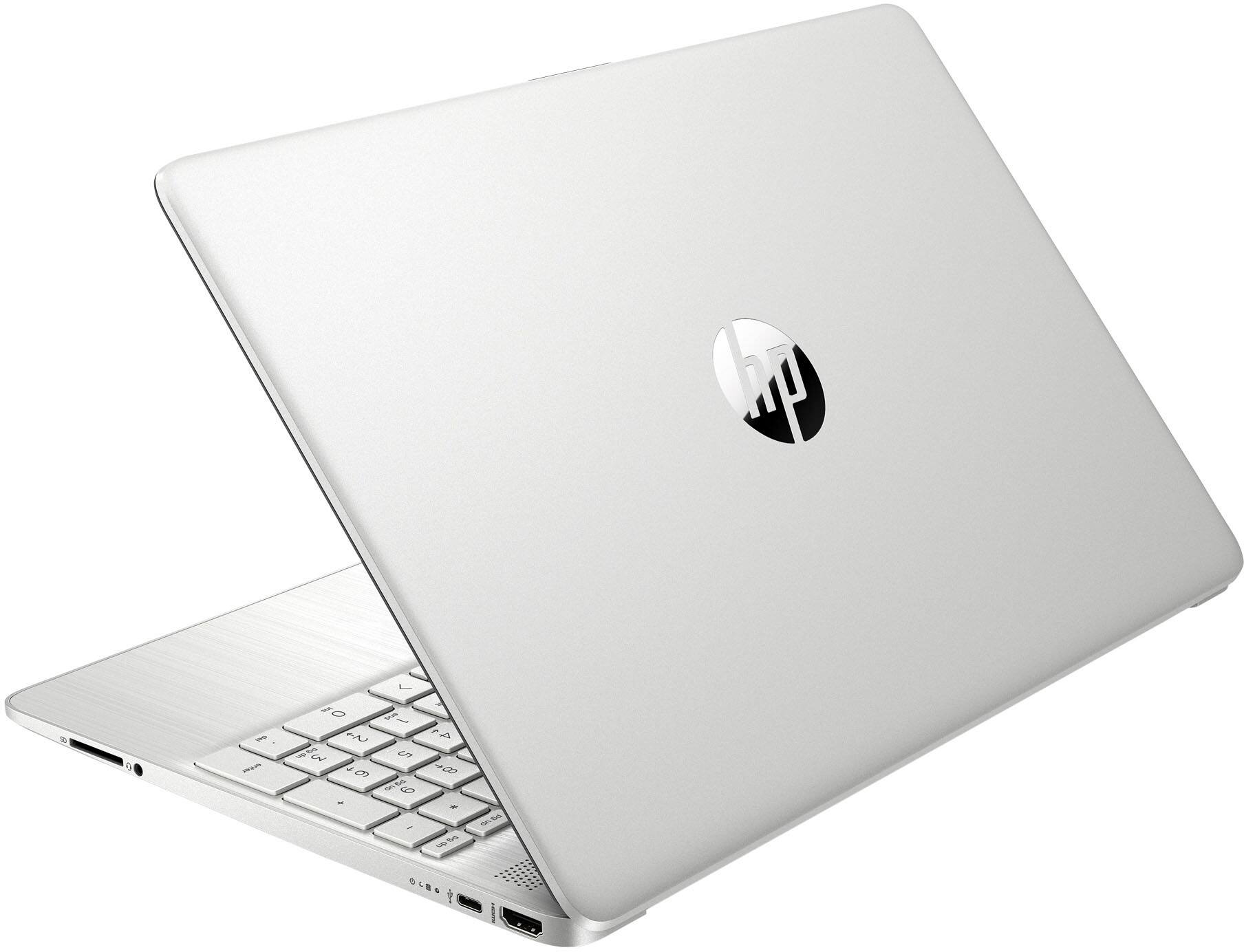 Alt View 3. HP - 15.6" Touch-Screen Laptop - Intel Core i3 - 8GB Memory - 128GB SSD - Natural Silver.