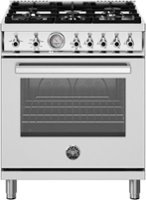 Bertazzoni - 30" Professional Series range - Gas oven - 5 aluminum burners - Stainless Steel - Front_Zoom