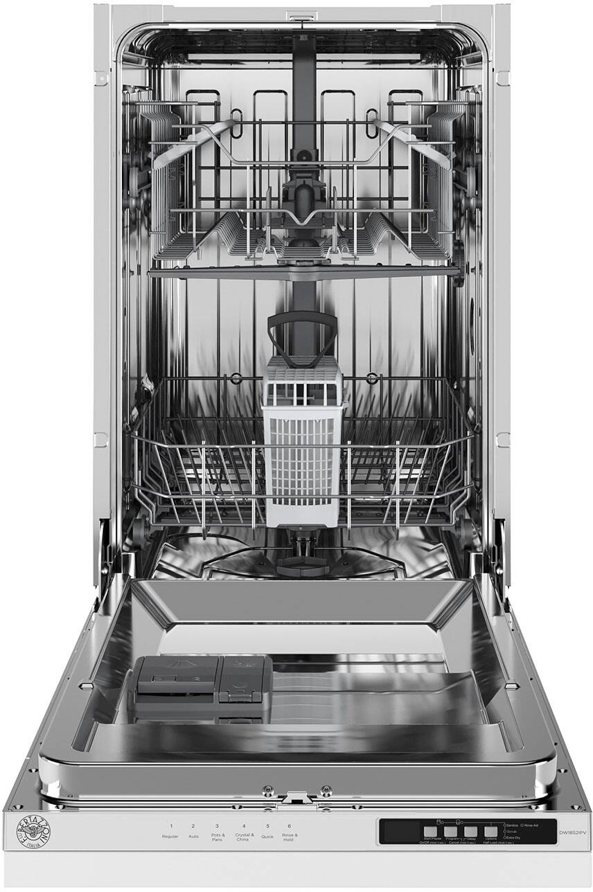 Front. Bertazzoni - 18" Dishwasher, Panel Ready, Standard Tub.